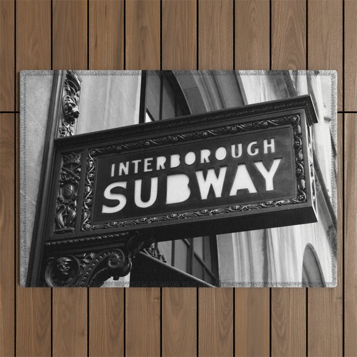 Interborough Subway Outdoor Rug Gallery Image 1