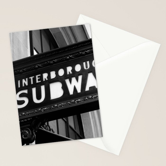 Interborough Subway Stationery Card Gallery Image 2