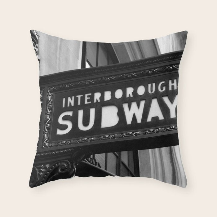 Interborough Subway Throw Pillow Gallery Image 1