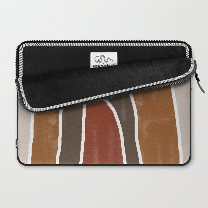 Abstract Rainbow, Burnt Orange Laptop Sleeve Gallery Image 2