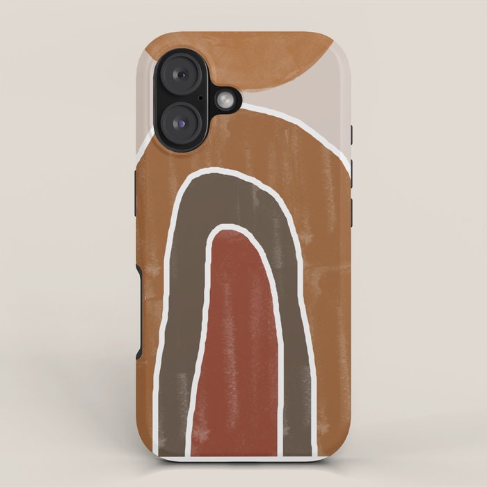 Abstract Rainbow, Burnt Orange iPhone Case Gallery Image 1