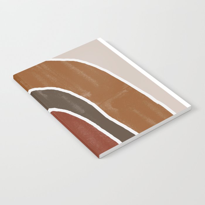 Abstract Rainbow, Burnt Orange Notebook Gallery Image 1