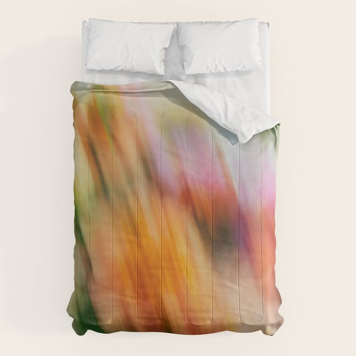 Moving Flowers | Abstract Floral Photography Comforter Gallery Image 1