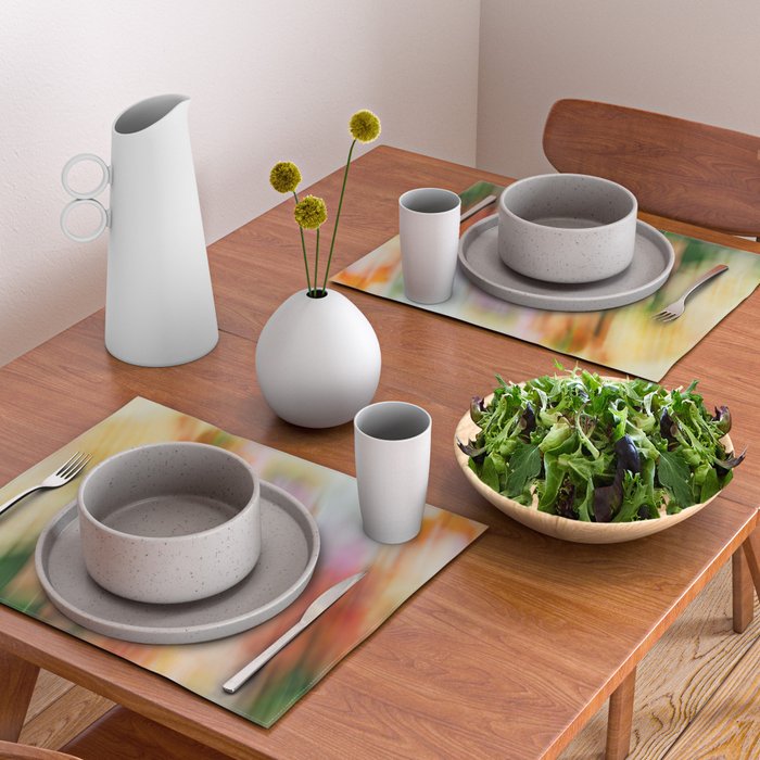 Moving Flowers | Abstract Floral Photography Placemat Gallery Image 2