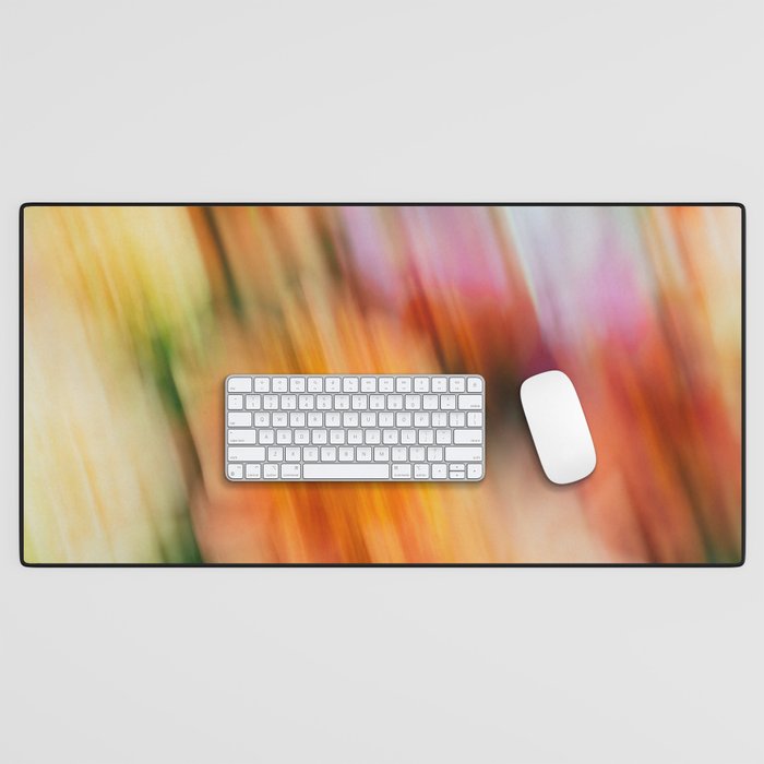 Moving Flowers | Abstract Floral Photography Desk Mat Gallery Image 1