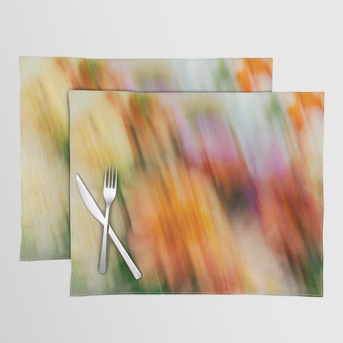 Moving Flowers | Abstract Floral Photography Placemat Gallery Image 1