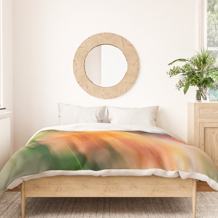 Moving Flowers | Abstract Floral Photography Duvet Cover Gallery Image 3