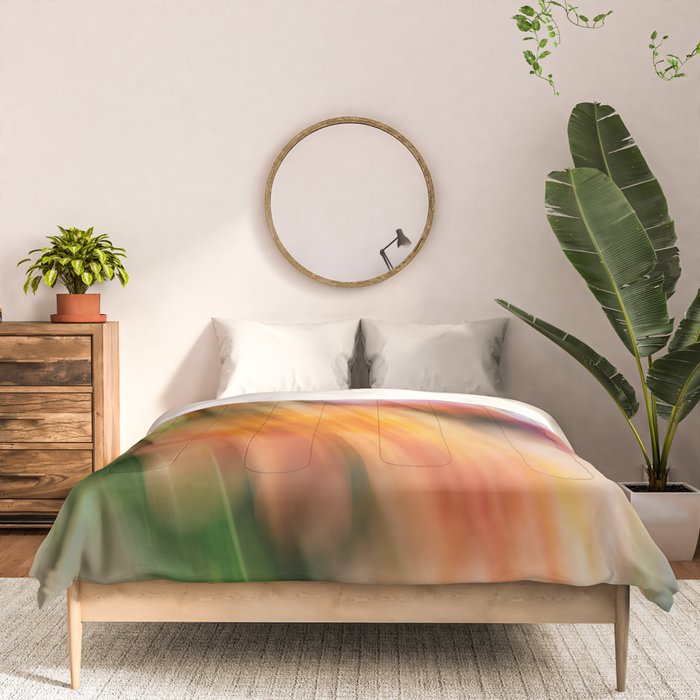 Moving Flowers | Abstract Floral Photography Comforter Gallery Image 3