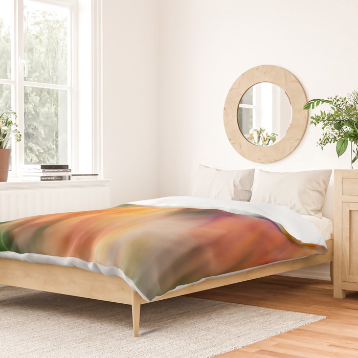 Moving Flowers | Abstract Floral Photography Duvet Cover Gallery Image 2