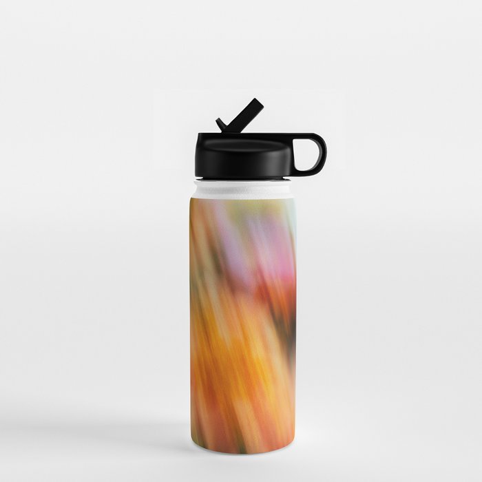 Moving Flowers | Abstract Floral Photography Water Bottle Gallery Image 1