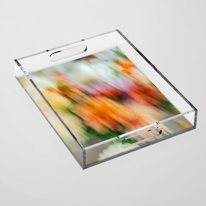 Moving Flowers | Abstract Floral Photography Acrylic Tray Gallery Image 1