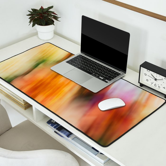 Moving Flowers | Abstract Floral Photography Desk Mat Gallery Image 2