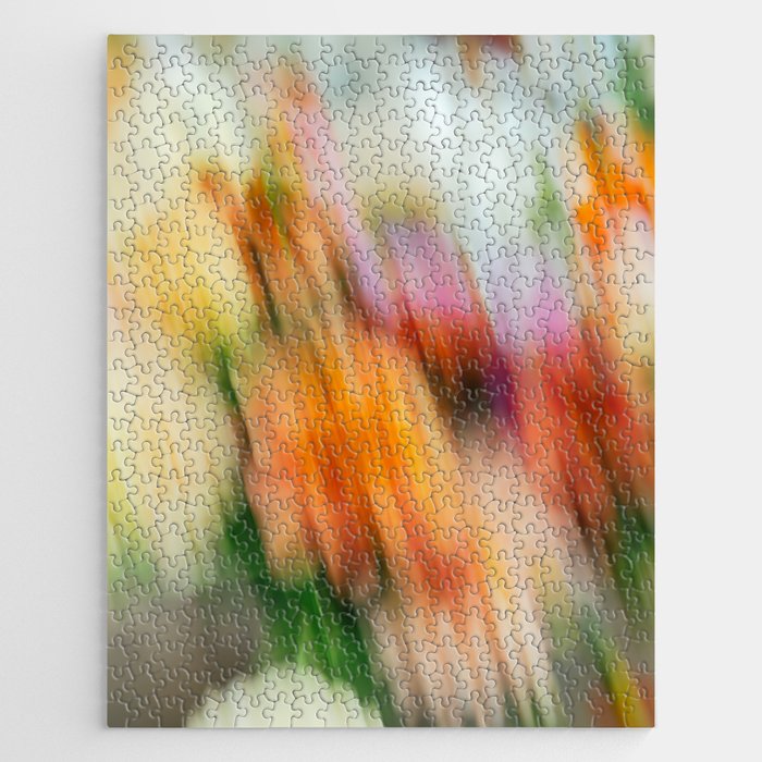 Moving Flowers | Abstract Floral Photography Jigsaw Puzzle Gallery Image 1