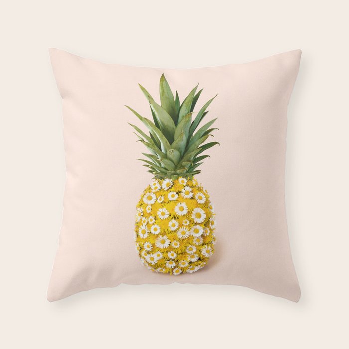 Daisy Pineapple Throw Pillow Gallery Image 6