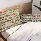 Vintage Naval Flags of The World Illustration Pillow Sham Gallery Image 2