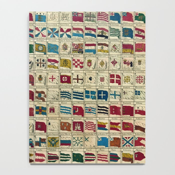 Vintage Naval Flags of The World Illustration Notebook Gallery Image 4