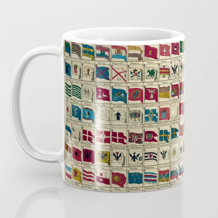 Vintage Naval Flags of The World Illustration Coffee Mug Gallery Image 3