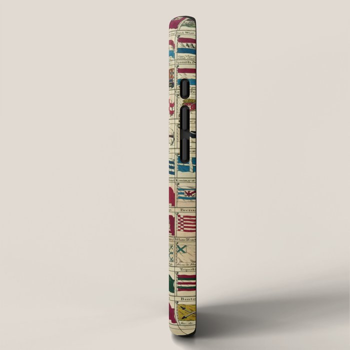 Vintage Naval Flags of The World Illustration iPhone Case Gallery Image 2