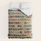 Vintage Naval Flags of The World Illustration Duvet Cover Gallery Image 6