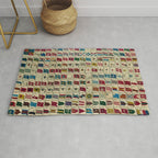 Vintage Naval Flags of The World Illustration Rug Gallery Image 1