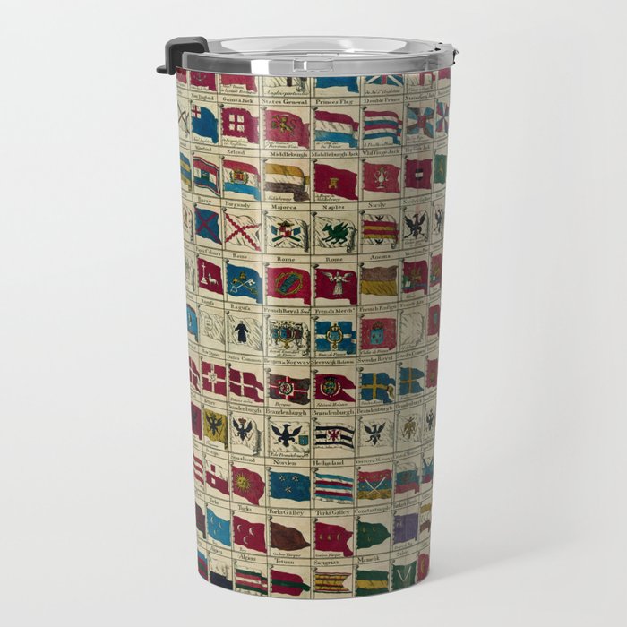 Vintage Naval Flags of The World Illustration Travel Mug Gallery Image 3