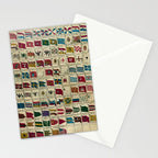 Vintage Naval Flags of The World Illustration Stationery Card Gallery Image 2