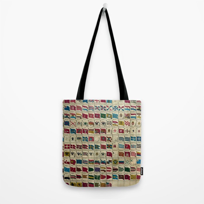 Vintage Naval Flags of The World Illustration Tote Bag Gallery Image 2