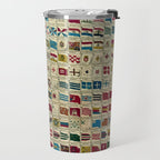 Vintage Naval Flags of The World Illustration Travel Mug Gallery Image 2