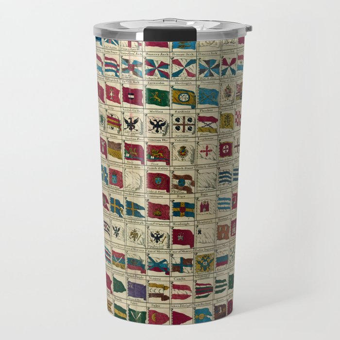 Vintage Naval Flags of The World Illustration Travel Mug Gallery Image 1