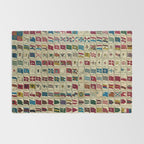 Vintage Naval Flags of The World Illustration Rug Gallery Image 2