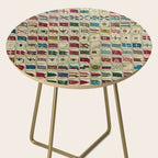 Vintage Naval Flags of The World Illustration Side Table Gallery Image 2