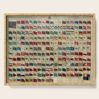 Vintage Naval Flags of The World Illustration Serving Tray Gallery Image 1