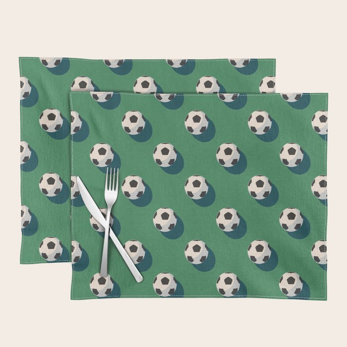 BALLS Football - pattern Placemat Gallery Image 1