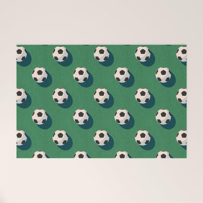 BALLS Football - pattern Welcome Mat Gallery Image 1