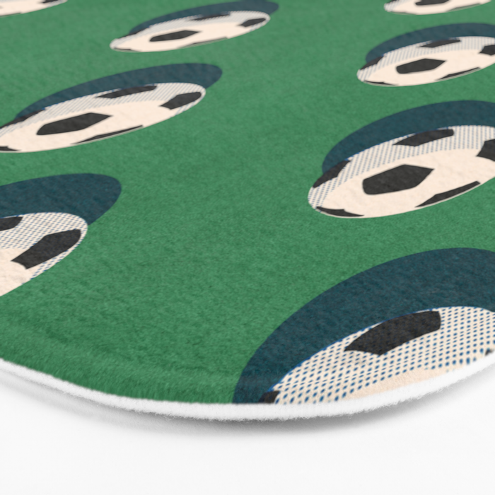 BALLS Football - pattern Bath Mat Gallery Image 3
