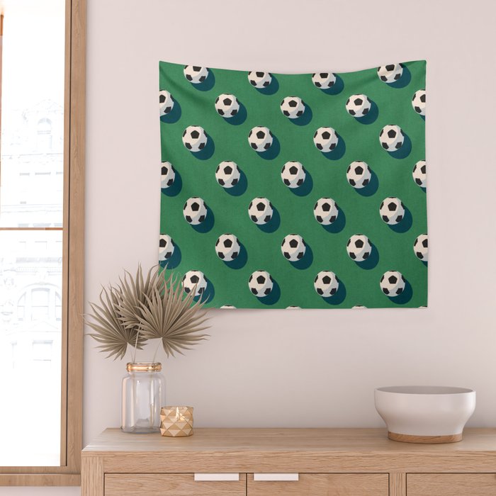 BALLS Football - pattern Wall Tapestry Gallery Image 2