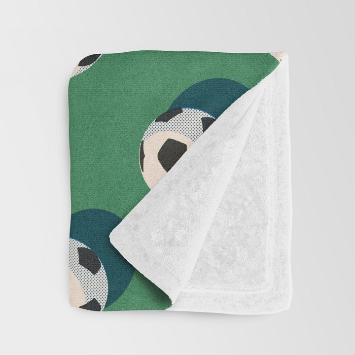 BALLS Football - pattern Throw Blanket Gallery Image 3