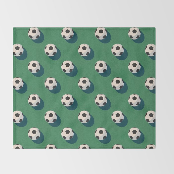 BALLS Football - pattern Throw Blanket Gallery Image 2