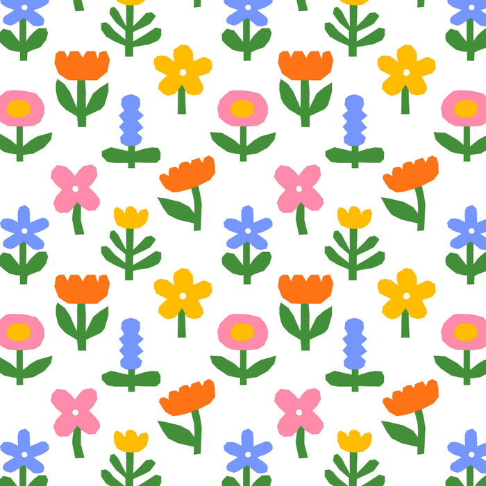 Colorful spring flower art pattern Coffee Mug Gallery Image 2