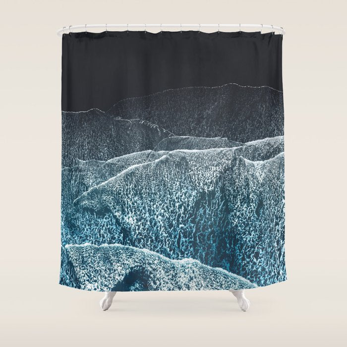 Waves Shower Curtain Gallery Image 1