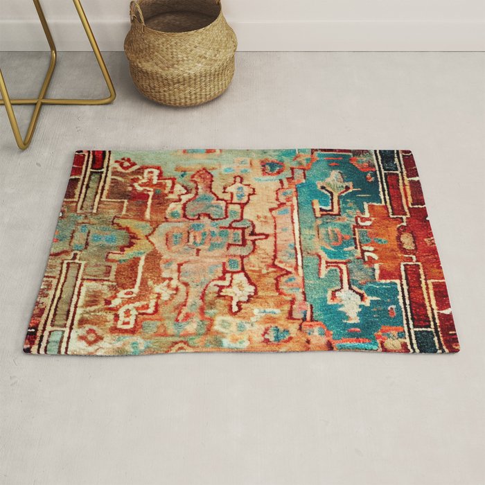 Eclectic Vintage Bohemian Aesthetic Rug Gallery Image 1