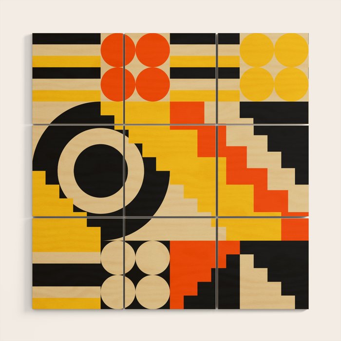 Lovely Geometrics Wood Wall Art Gallery Image 1