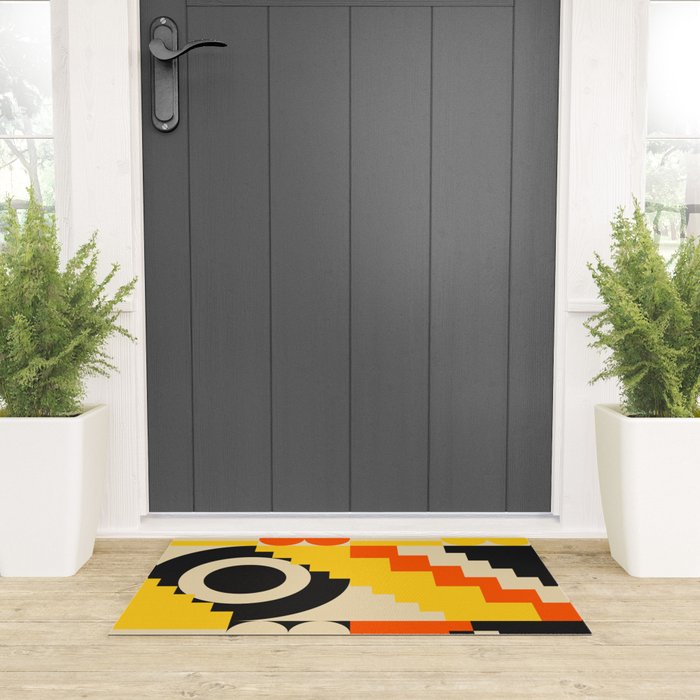 Lovely Geometrics Welcome Mat Gallery Image 3