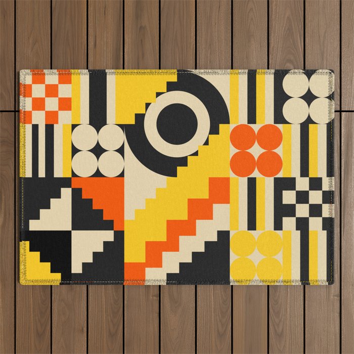 Lovely Geometrics Outdoor Rug Gallery Image 1