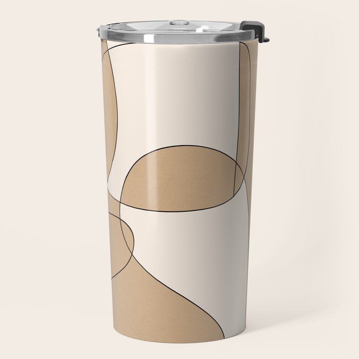 Abstract line art 25 Travel Mug Gallery Image 2