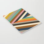 Mid Century Geometric Pattern Technicolor Diamond  Notebook Gallery Image 3