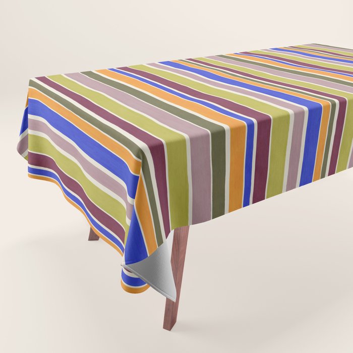 Modern Craft Summer Collection - Roman Stripes Tablecloth Gallery Image 1