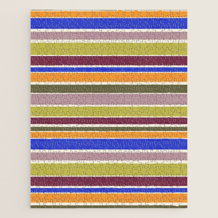 Modern Craft Summer Collection - Roman Stripes Jigsaw Puzzle Gallery Image 1