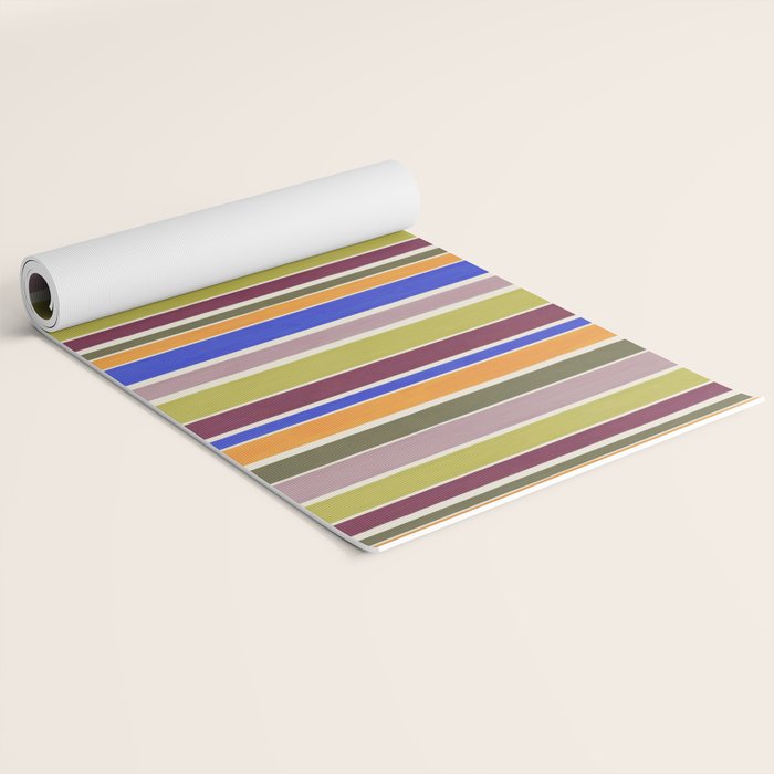 Modern Craft Summer Collection - Roman Stripes Yoga Mat Gallery Image 2