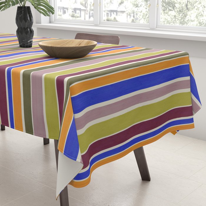Modern Craft Summer Collection - Roman Stripes Tablecloth Gallery Image 3
